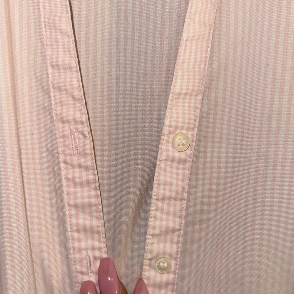 H&M Light Pink Striped Shirt - Picture 5 of 11